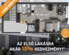 Debrecen - 47 m2 - 63 000 000 Ft